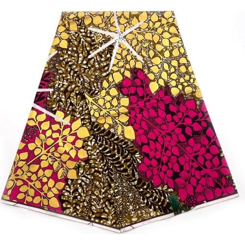 African Holland golden wax African batik cloth cotton gold powder African batik cloth custom wholesale