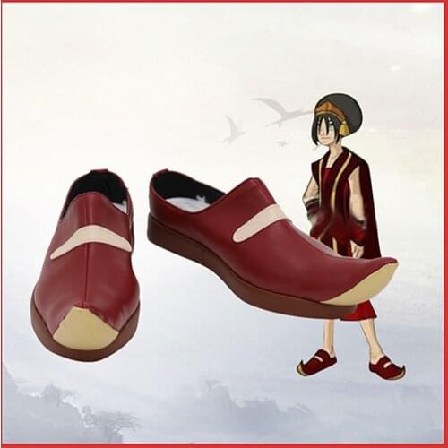 Anime Avatar: The Last Airbender Toph bengfang Cosplay Shoes Boots Halloween Costumes Accessory Custom Made