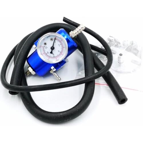 Car Adjustable Fuel Pressure Regulator with Gauge Fuel pressure regulator fuel booster fuel pressure regulator square supercharg