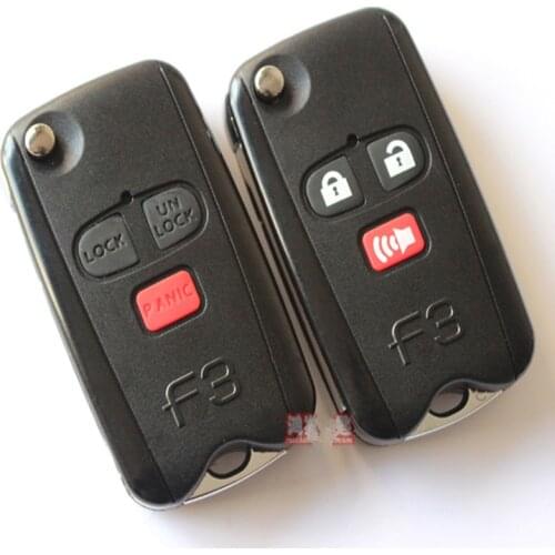DAKATU Modified Flip Remote Key Shell 3 Buttons For BYD F3 F3R Folding Car Key Blanks Case