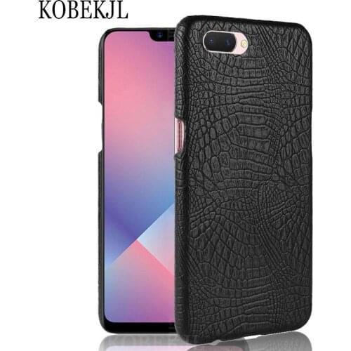 For OPPO A5 Case OPPO A5 Case 6.2 inch Luxury PU Leather Crocodile Hard Back Cover Phone Case For OPPO A5 A 5 OPPOA5 PBAM00 Case
