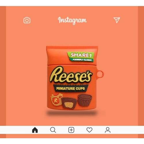 Peanut chocolate miniature cup 3D case for AirPods 1 2 pro charging box soft silicone Wireless bluetooth earphone protect cover