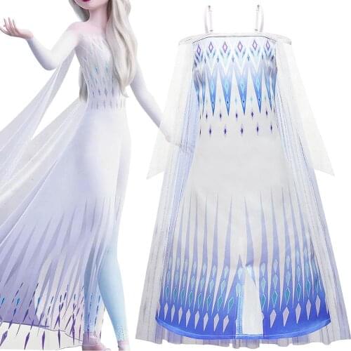 Children Fantasia anna Halloween Girls Costumes Party Princess Dress Christmas Kids Dresses For Girls Elsa Dress