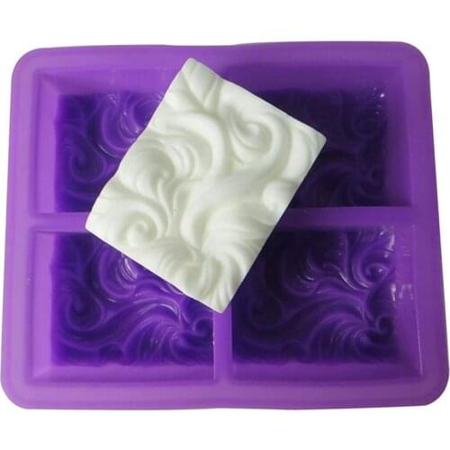 LUDA Ocean Wave Soap Mold Sea Wave Silicone Cake Baking Pan Jelly Pudding Mousse Mould Nautical Handmade Cloud Cold Process