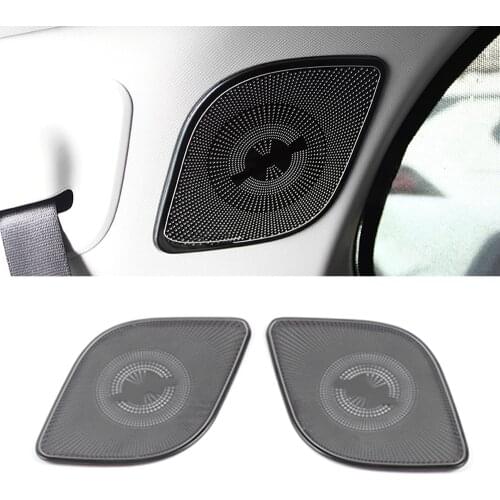 For Mercedes-Benz GLB X247 2019-2021 Car Speaker Cover Stainless Door Loudspeaker Sound Trim Frame Sticker Interior Accessories
