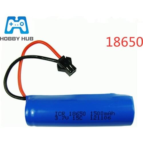 3.7v 1500mah lipo battery For Remote control helicopter car spare part Lipo battery 3.7V 18650 15C SM plug battery