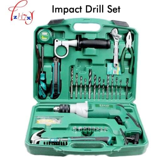Multi-purpose Impact Drill Machine Household Use LA414413 Upholstery Drilling Wall Percussion Impact Drill Set Power Tools 220V