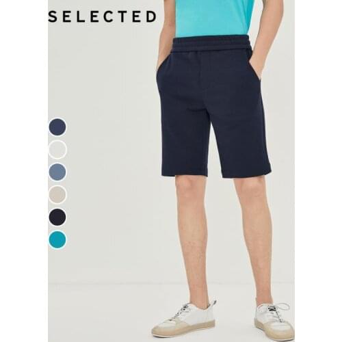 SELECTED Mens 100% Cotton Sports Loose Elastic Casual Autumn Shorts S|4202SH524【+Store Coupon :10-2/15-4/25-6