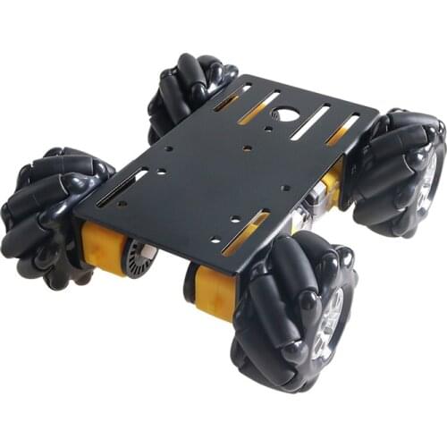 4WD Metal Smart Robot Car Chassis Kit 60mm Mecanum Omnidirectional Wheel High Torque TT Motor DIY Unassembled Toy