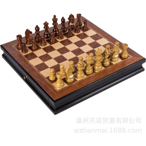 German Knight chess acrylic heavy double back double drawer design European style decorative ornaments