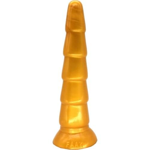 NNSX Interlocking anal plug Wave sex toys Continuous thrusting feeling G-spot stimulate Gold silicone dildo Adult Porn 18