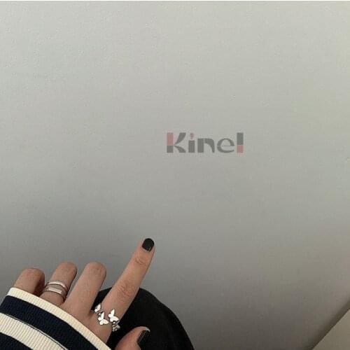 Kinel Authentic 925 Sterling Silver Belt Buckle Pattern Vintage Finger Rings for Women Minimalist Korea Jewelry Accessories
