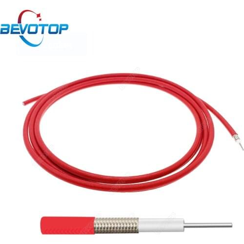 Semi-Flexible RG402 Cable Red Color 50 Ohm High Frequency Test Cable RF Coaxial Cable Pigtail Jumper 0.5M 1M 5M 10M Bevotop
