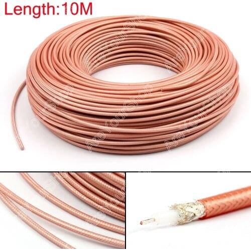 Areyourshop Sale 1000cm RG142 RF Coaxial Cable Connector 50ohm M17/60 RG-142 Coax Pigtail 32ft Plug