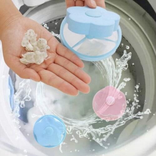 Laundry Balls Pet Fur Hair Removal Catcher Filter Mesh Cleaning Balls Cleanpads Washing Machine Floating Laundry Filter Bag Net