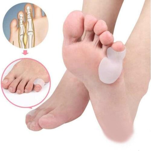 Silica Gel 10Pcs Feet Care Bunion Little Toe Hallux Valgus Correction Toe Separators For Toes Pedicure Tools Feet Care