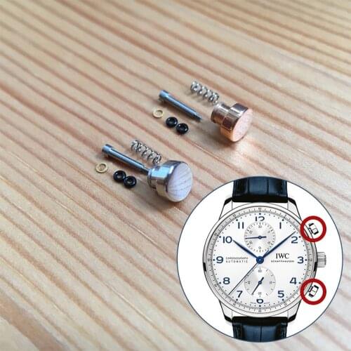 Steel waterproof button pusher for IWC Portugieser 40.9mm automatic watch parts tools