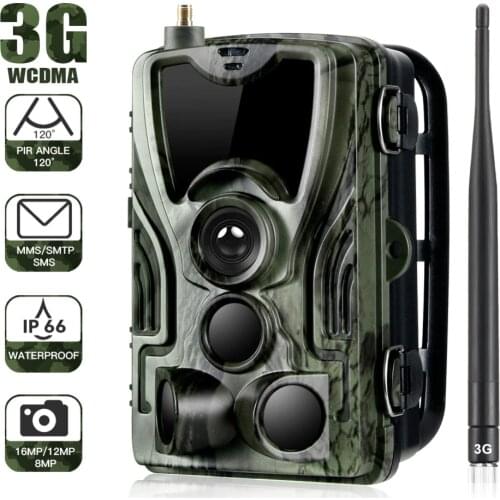 Suntekcam HC801G 3G Trail Camera Hunting Camera Night Vision Photo Traps Forest Camcorder Animal Game Cameras MMS 16MP 1080P