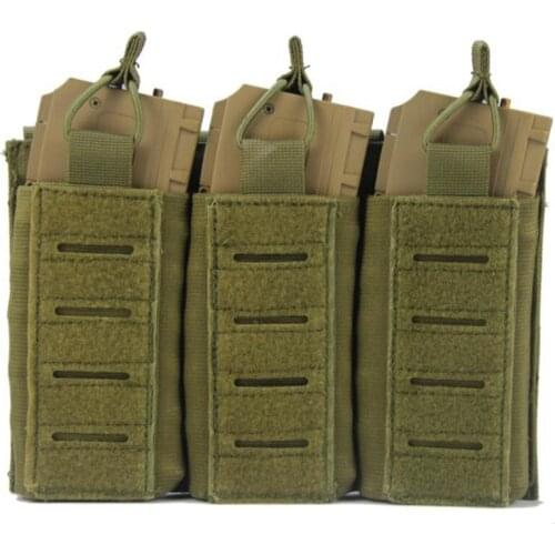 Tactical Pistol Magazine Pouch Molle System Double / Triple Waist Pack Military Airsoft Mag Holder Clip Bag Hunting Accessories
