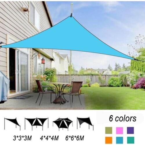 6*6M Awning UV Block Shade Sail Shelter Outdoor Camping Hammock Beach Sun Shelter Canopy Garden Balcony Camping Sun Shade