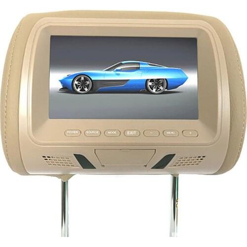 Universal 7 Inch Car Headrest Monitor Rear Seat for connecting to a navigation DVD Entertainment Multimedia-Player USB Rear Seat