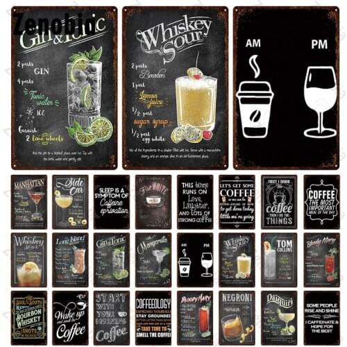 Vintage Whiskey Metal Sign Plaque Tin Sign For Bar Wall Stickers for Bar Pub Club Man Cave Tin Plates Room Art Decoration