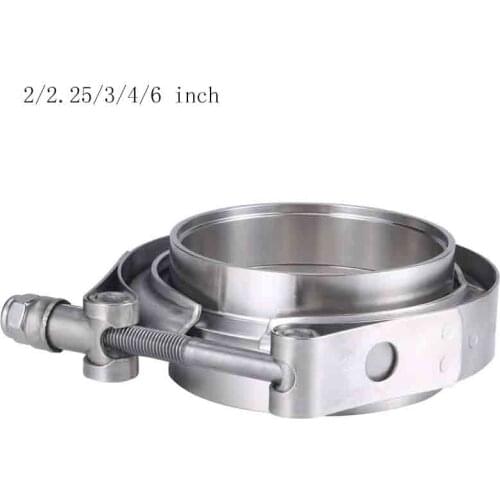 2/2.25/3/4/6 inch Stainless Steel V-band Clamp Male Female Exhaust Flange Stainless Steel Vband Clamps