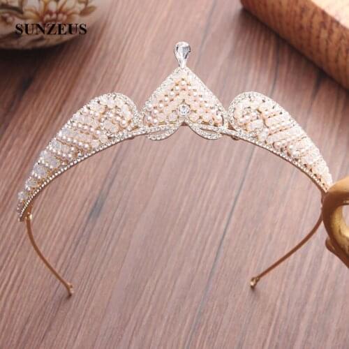 Sweetheart Shape Headband with Crystals Women Hair Accessories Tiaras and Crowns Girls Formal Occasion Headband SHA78