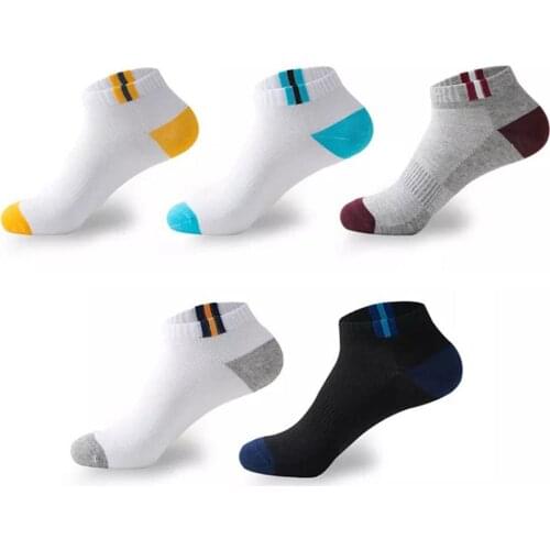 20 Pcs=10 Pairs Men Cotton Socks Summer Thin Breathable Socks Spring Autumn High Quality Fashion Boat Socks Black Short Socsk