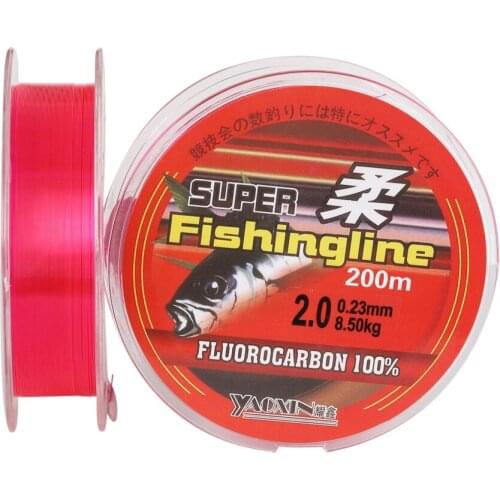 200M Nylon Fishing Line Fluorocarbon Coated Monofilament Fishing Leader Line Carp Fishing Wire Fishing Accessories