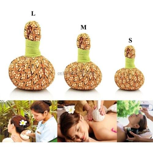 3 pcs Thai type Aromatherapy herbal massage ball Sunburn wormwood bag roll whack pack incense
