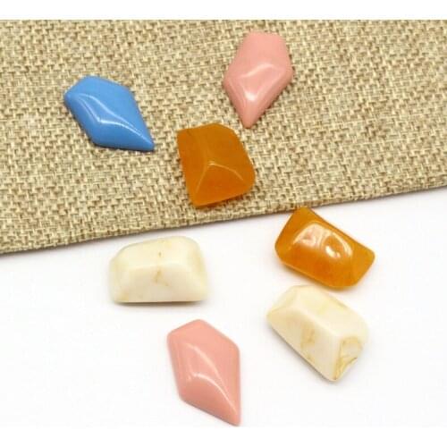 5pcs Irregular Imitation Stone Resin Beads Ring Findings Diy Charms Make Stud Earring Bracelet Patch Jewelry Accessory F376