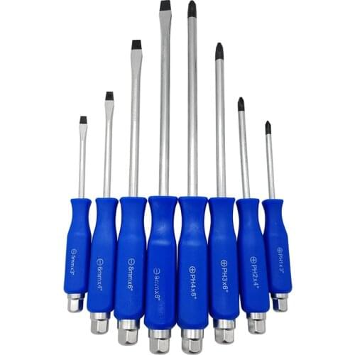 8PC Hammer Head Screwdriver Set CRV Witjh Magnetic Tips Falt and Phillips Screwdriver Hand Tool Kit
