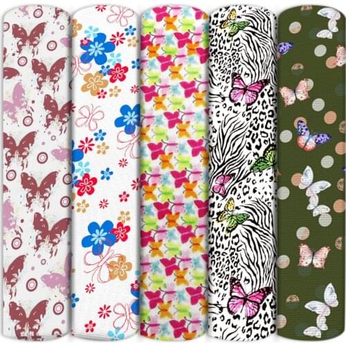 David accessories Flower Butterfly Polyester Cotton Fabric for Tissue Kids home textile for Sewing Tilda,c13560