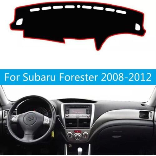 For Subaru Forester 2008-2012 Dashboard Cover Sun Shade Non-slip Dash Mat Pad Carpet Car Stickers Interior Accessories