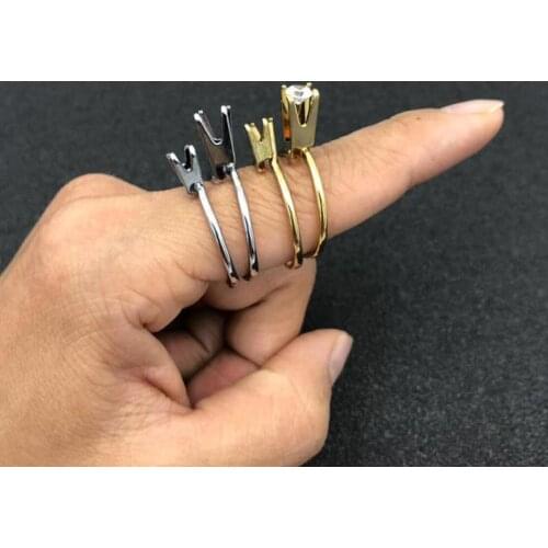 Ring Holder Naked Gemstone Plate Ring Stone Holder Diamond Tools For Jewelry loose diamond clip holding claw