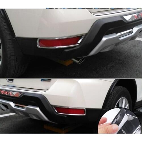 For Nissan X-TRAIL 2017-2020 High Quality ABS Rear Fog Lamp Frame Rear Fog Lamp Bright Frame Decoration Car Accessories