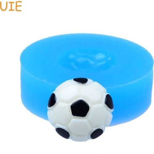 FYL112U 14.2mm Football Silicone Mold - for Fondant, Cupcake Topper, Cake Decoration, Candy, Resin, Gum Paste, Cookie Biscuit
