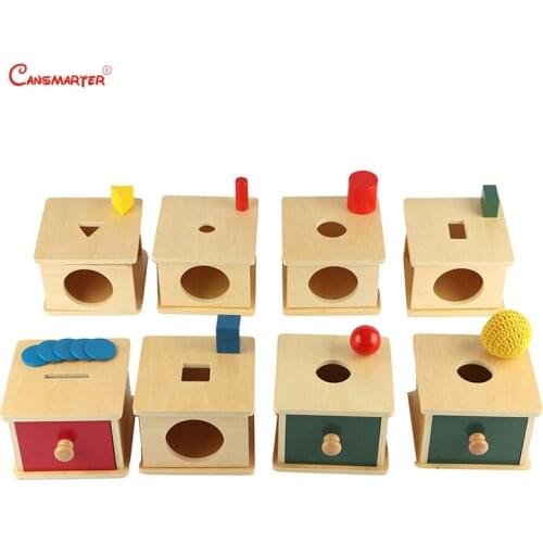 Montessori SInfants&Toddlers Imbucare Boxe Sets Sensry Educational Toys 8-12 Months Home Games Box Wood Toys LT008-S3