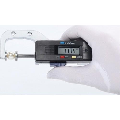 0-25mm Digital Horizontal Thickness Gauge 0.01mm Jewelry Pearl Ruler Round Diameter Metal Measuring Thickness Meter Micrometer