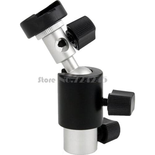 Camera Flash Light Mount Bracket (D) Hot Shoe With Umbrella Holder Ball Head For Flash Stand