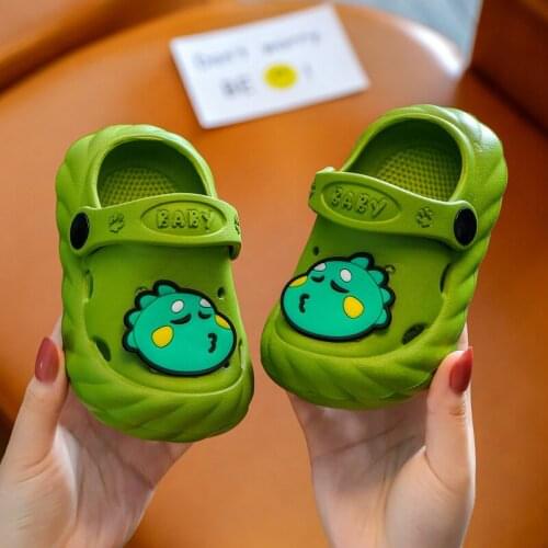 Summer Fashion Fun Shark Slippers Baby Boy Beach Shoes Soft Bottom Non-slip Hole Shoes Baby Girls Toddler Shoes Kids Sandals