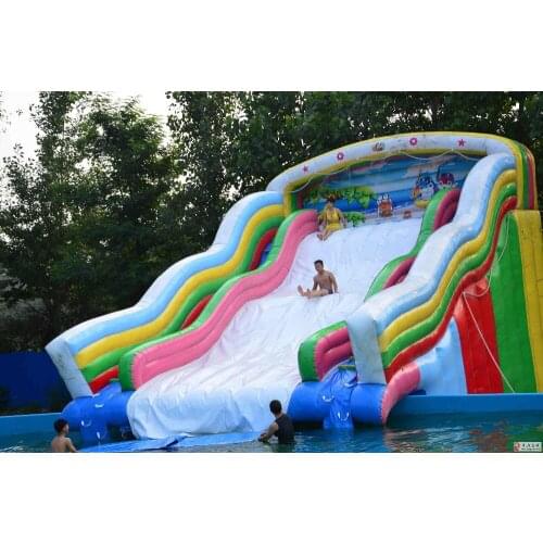 Factory direct inflatable castle slides Pool slide, large water park Large pool Ocean World ship pool KY-722