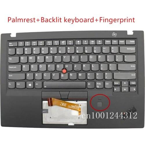 New Original for Lenovo ThinkPad X1 Carbon Gen 6th 20KH-20KG 2018 Palmrest Upper Case Cover US Backlit Keyboard