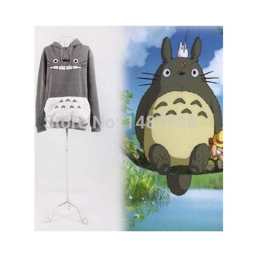 New Unisex Sweatshirt Cartoon Totoro Animal Loose Pullover Hoodies Cosplay Costumes For Men/women ropa mujer