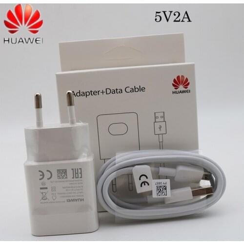 Original EU Huawei Mate 10 Lite charging 5V2A charger and micro cable for p8 p9 p10 lite mate 10 lite Honor 8x 7x y5 y6 y7 y9