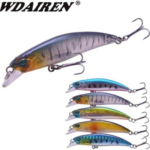 NEW 65mm 4g Minnow Stream Fishing lure Mini Trout baits small whopper vibrating light sinking micro fish crankbait japan winter