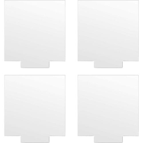 4pcs/pack Transparent Decorative Led Light Sheet Thickened Sign Home DIY Display Romantic Easy Use Acrylic Plate Party Board