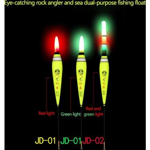 RQNQ 1pcs 2021 New New LED Light Stick Electronic Fishing Float Light Luminous Rock Fishing Buoy Night Fishing Tackle