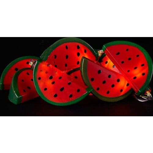 Watermelon Fairy Lights Cute Led String Lights for Child Bedroom Indoor Wall Decoration Fruit Pendant Ornament Guirlande Luces